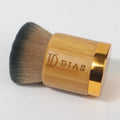 Wholesale Bamboo Travel Powder Single Soft Synthetic Beauty Fluffy Dense Face Blending Wood Foundation Makeup Brush Vegan