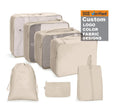 Travel Luggage Organizer 7 Set Packing Cubes Clothes Storage Bag for Suitcases Accessories