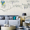 Custom Water-Proof 3D Home Wall Mural Vintage Bird Wallpaper for Home Decor