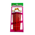 One Pack of 12 Pieces Bristle Pen for Painting Gilding Gold Leaf Brush Edible Gold Leaf for Food Oil Painting Pens
