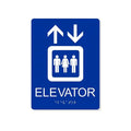 Shopping Mall Elevator ADA Direction Signage Braille Sign with Direction