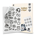 PVA Water Soluble Stabilizer Sheets for Embroidery DIY and Fabric Label Positioning