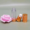 Customized Logo 15ml-120ml Refillable Plastic Lotion Vacuum Bottle Golden Cap Customized Logo 15ml 30ml50ml 100ml 120ml for Skin