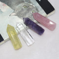 Healing Crystal Points 6 Faceted Wand Energy Healing Reiki Chakra Balancing Meditation Gift