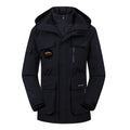 Customizable Plus Size Men's 3-in-1 Ski & Snowboard Jacket Fashionable Windbreaker With Zipper Closure Waterproof & Casual Style