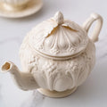 Solhui Vintage French Style Embossed Ceramic Kettles with Lid