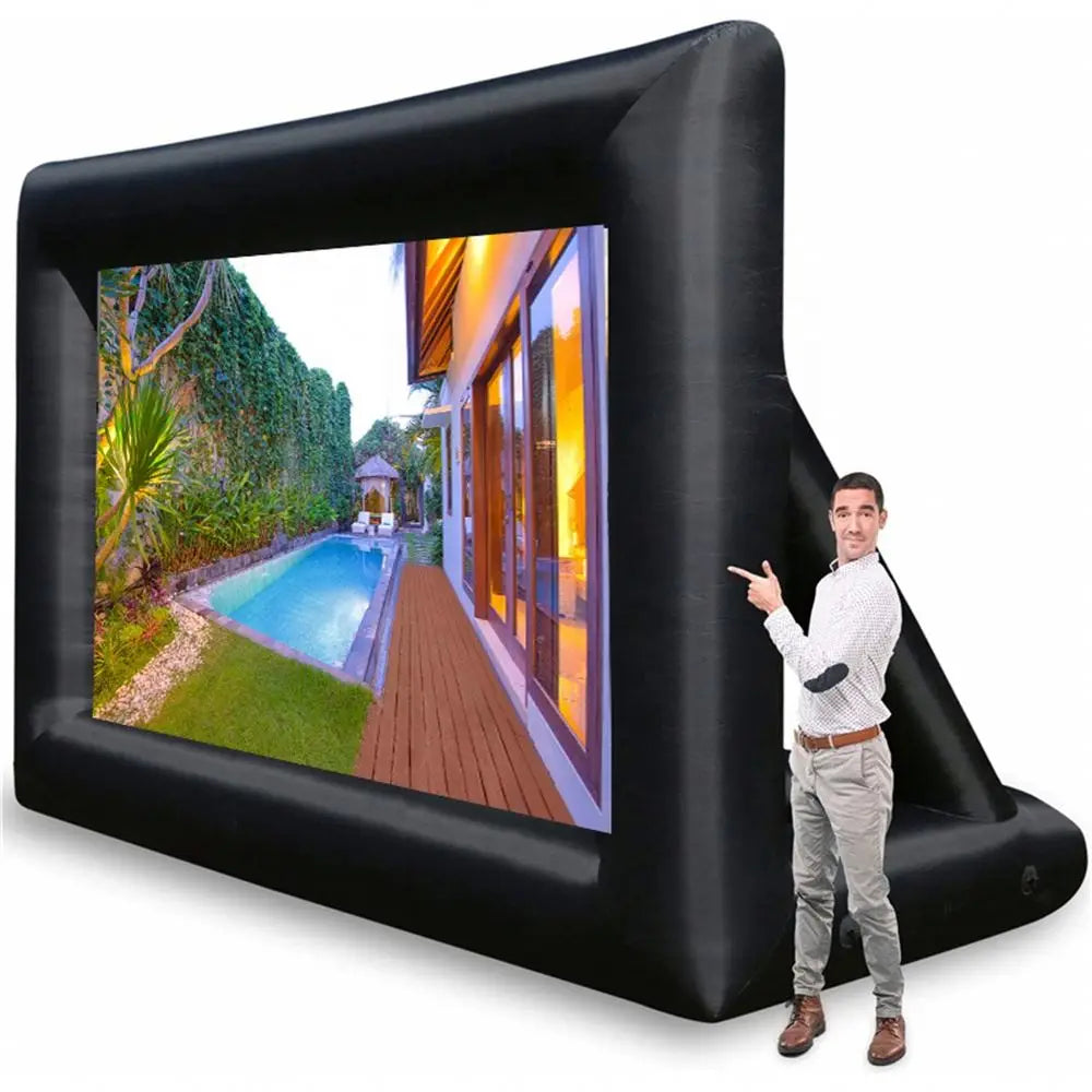 8FT 16FT Camping Parties Display Area Home Cinema Portable Indoor Movie Screen Inflatable Outdoor Theater Projector