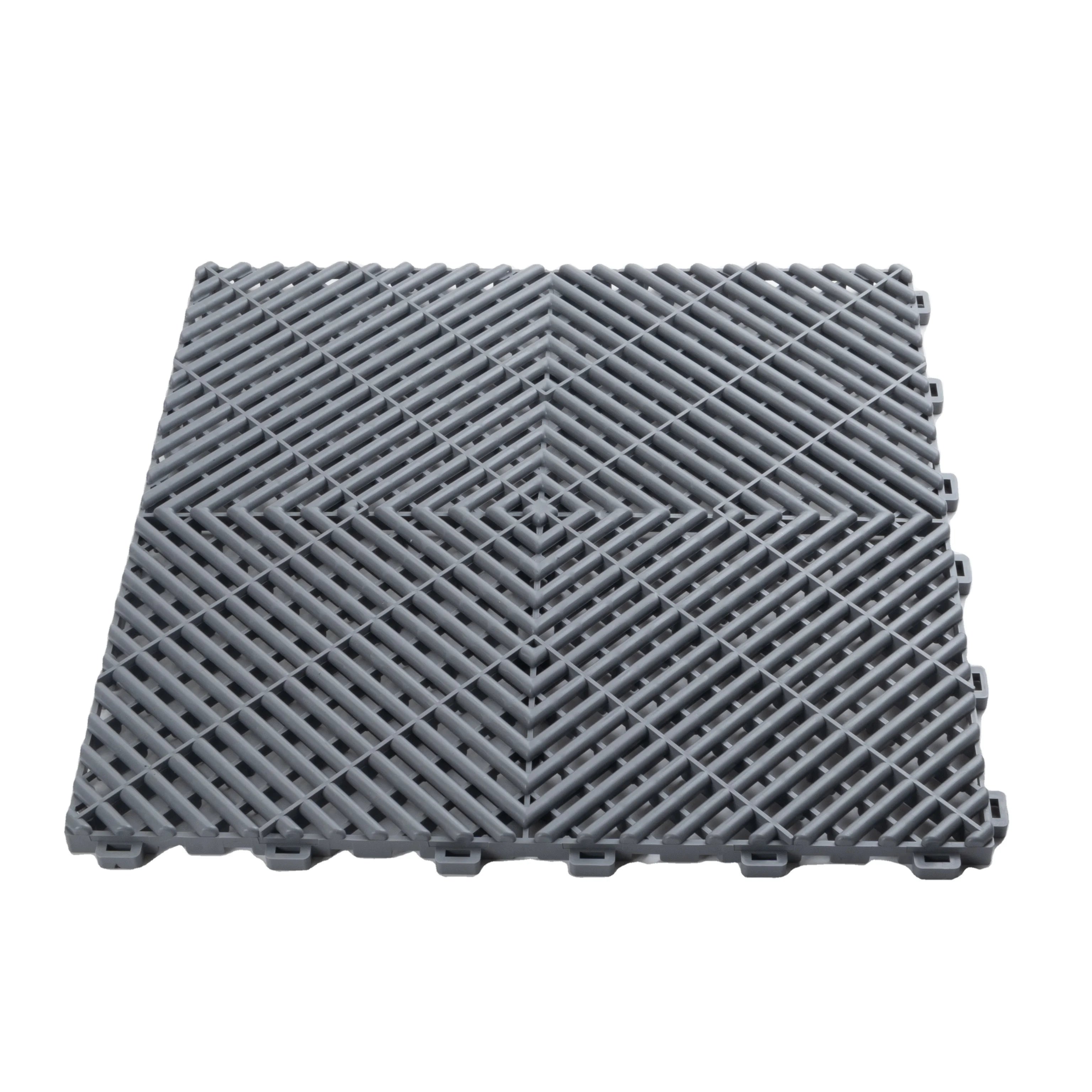 Jiangsu OEM and ODM Injection Molding PP Floor Tiles Heavy Duty Area Use Garage Floor Tile for Garage
