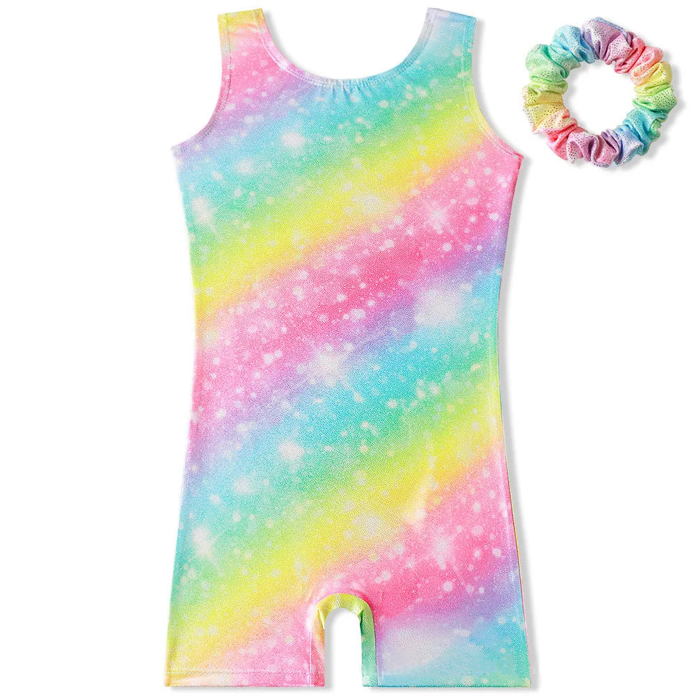 Leotards for Girls Gymnastics With Shorts Dance Unitards