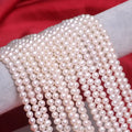 Certified ZZDIY035 Aaaa3 New Arrival Freshwater Pearl 7-8Mm Round Bead Fresh Water Pearl Necklace