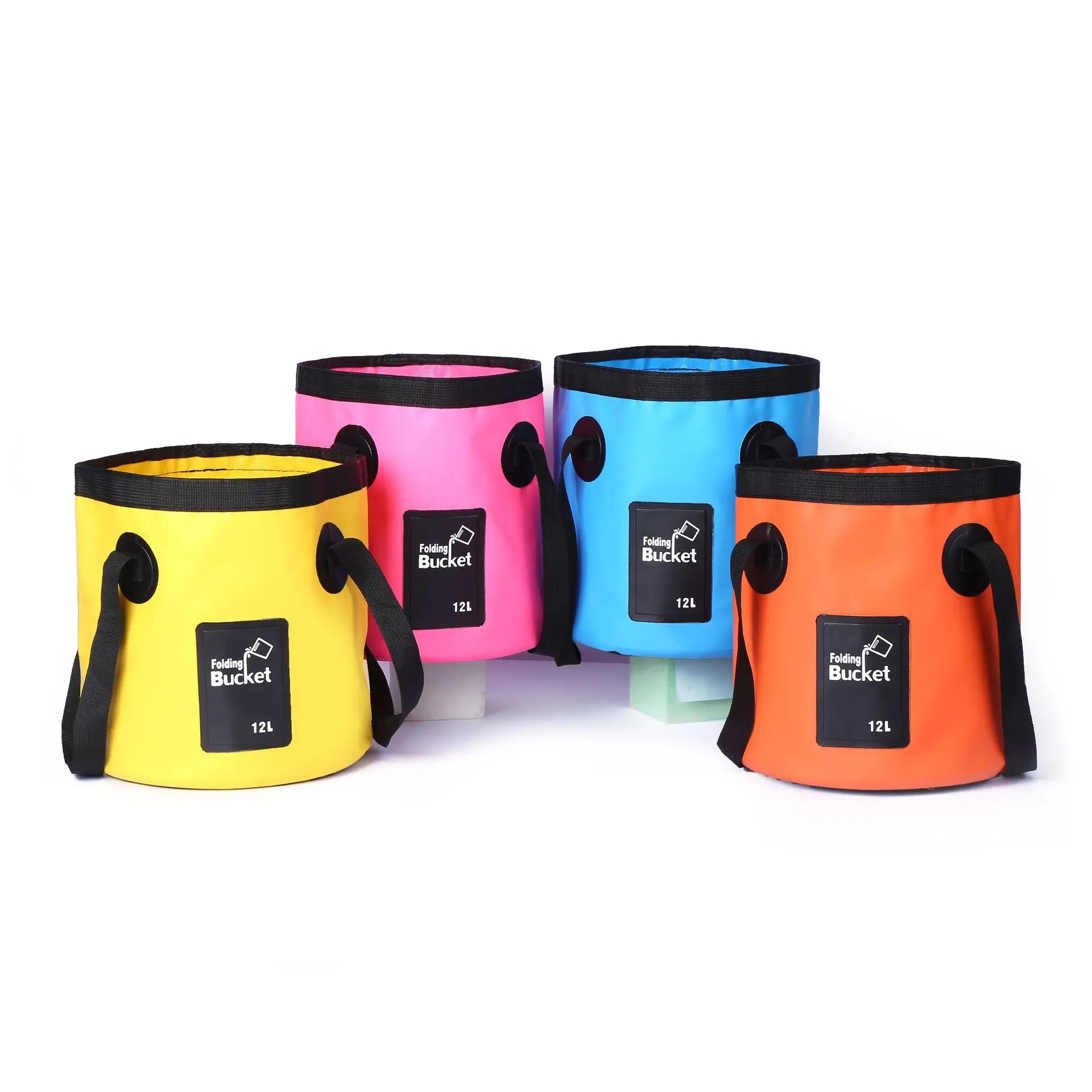 Collapsible PVC Bucket Portable 5-Gallon Folding Water Container for Wash Fishing with Capacities of 10L 20L 15L 50L