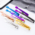 Food Grade Metal Sugar Tiny Kitchen Small Tongs Mini Stainless Steel Ice Tong for Serving Food