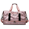 Women's Fashion Sports Yoga Travel Duffel Bag Lightweight for Pink Waterproof Zipper Shoe Compartment Large Capacity Outdoor