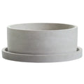 Nordic Simple Design Indoor Cement Succulent Planter Pot with Saucer for Home Decor