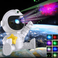 Christmas Light Star Projector Galaxy Night Light - Astronaut Space Projector Starry Nebula Ceiling LED Lamp for Birthdays Gift