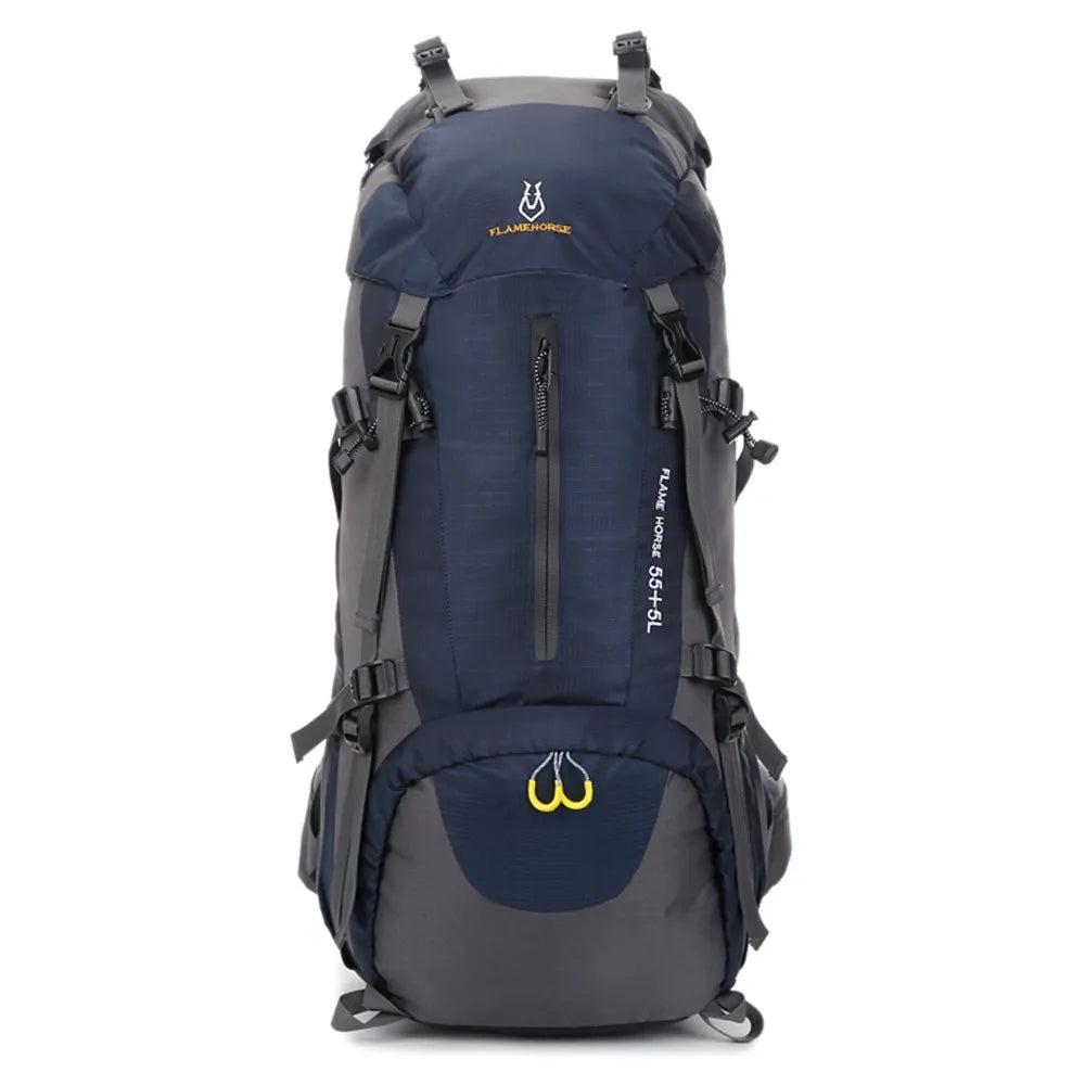 60L Hiking Backpack Water-resistant Outdoor Sport Trekking Mountaineering Travel Backpack with Shoe Compartment for Men and Wome