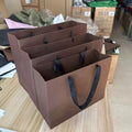 MU Coffee Color Cardboard Customized Clothing Garment Art Paper Bag for Shopping Festival Gift Paper Bag
