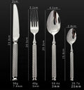 New Style Dinner Knife Stainless Steel 304 Cutlery Spoon and Fork Flatware Set Stainless Steel Luxury Cutlery Set