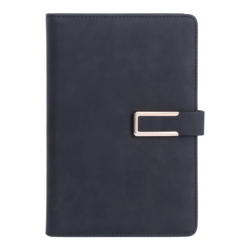 Customizable A5 Leather Journal Notebook 100 Sheets New Design Thermal Binding Hardcover VIP Business Gift Meeting Notebook