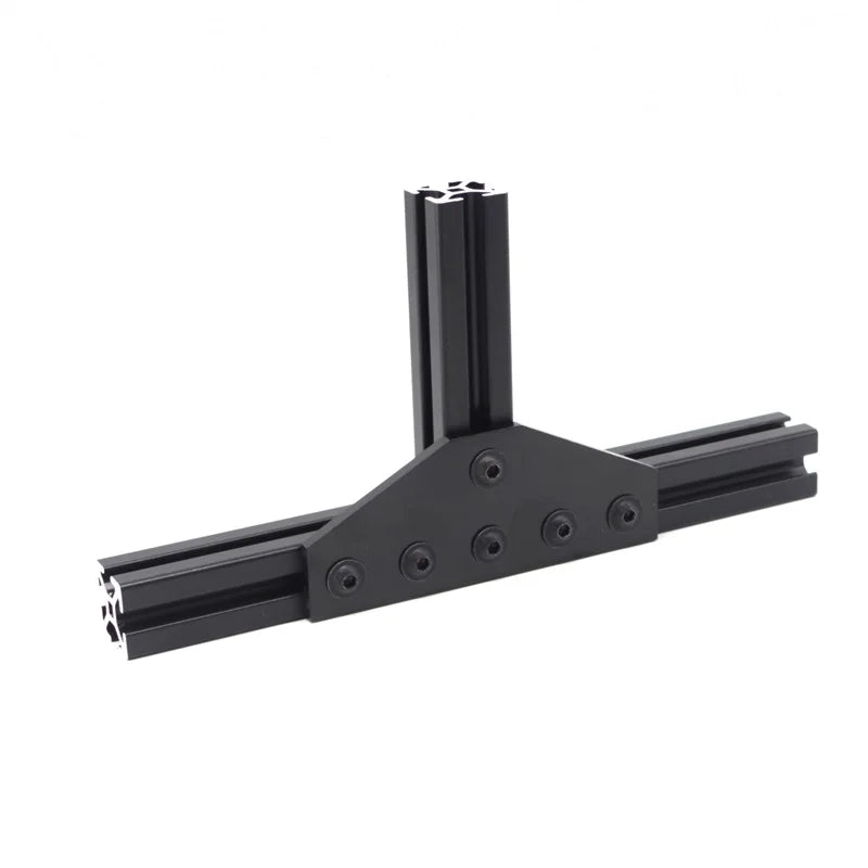 China Manufacturer 6441 cnc  Rohs Oem Odm 10 Series  6 Hole  T Shape Joining Aluminum Plate for Aluminium Profile  10/15 Inches
