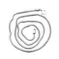 New Arrival 3mm Sterling Silver 925 Pendant Versatile  Mechanism Corn Necklace Matching Chain