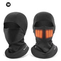 WEST BIKING Super Wasrm Winter Electric Heating Headgear Mask Windproof Thermal Windproof Cycling Heat Fleece Mask