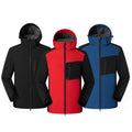 Custom Thermal Men's Soft Shell Jacket Winter Work Wear Men's Windproof Windbreaker Waterproof Zip-up Men's Softshell Jacket