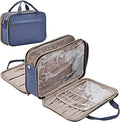 Hot Sale Blue Polyester Lady Portable Customizable Travel Makeup Bag