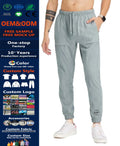 2024 Spring Stacked Joggers Mens Gym Pants With Phone Pockets Running Sports Jogging Gym Trousers Nylon Pants Sweatpants Men