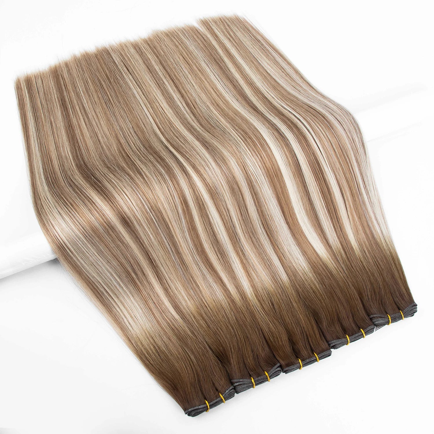 Top Quality Genius Weft Hair Extensions Hand Tied Hair Extensions Raw Human Hair Seamless Weft Invisible