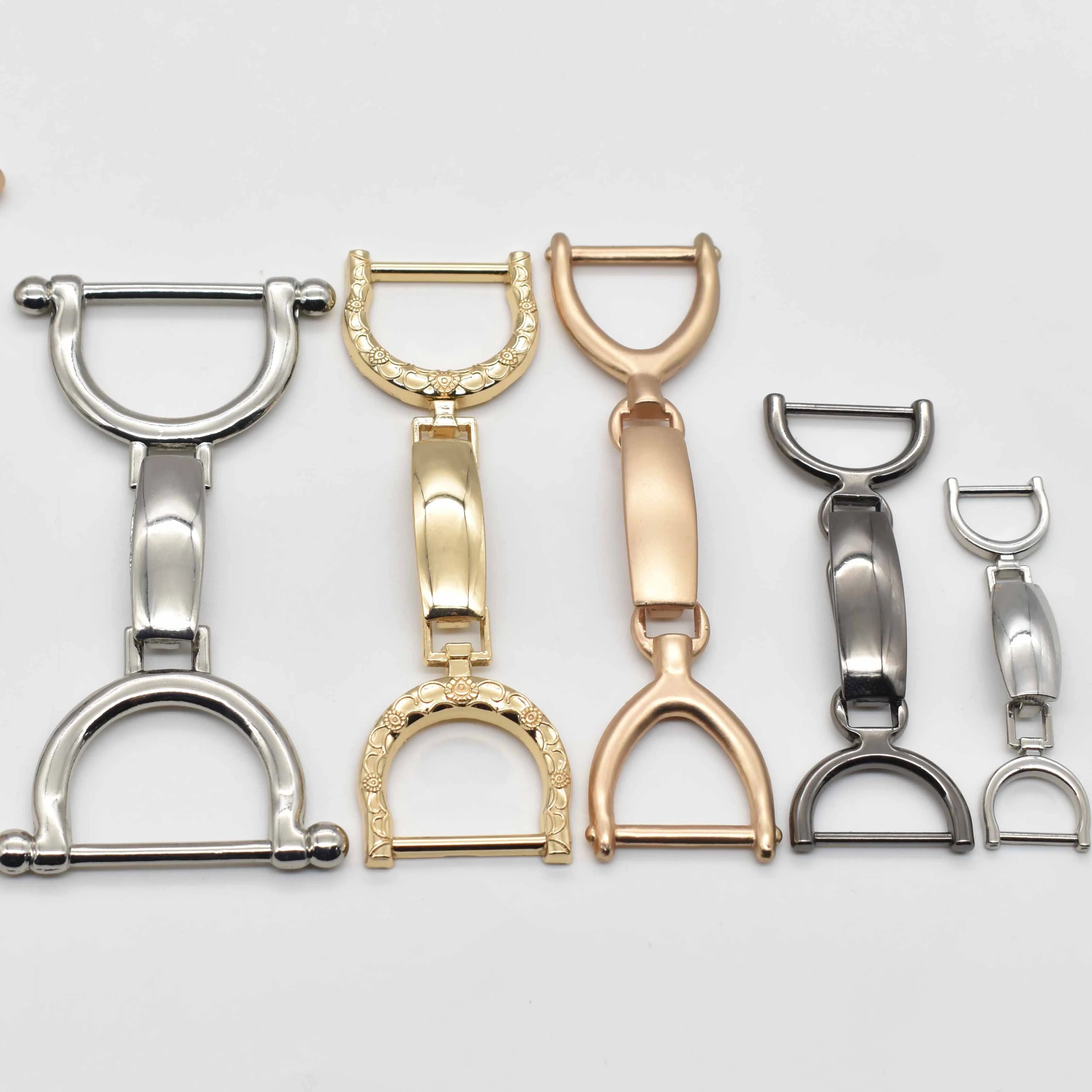 DKL-3 Adjustable 27mm Belt Accessories Metal D Ring Zinc Alloy Chain Buckle for Belt