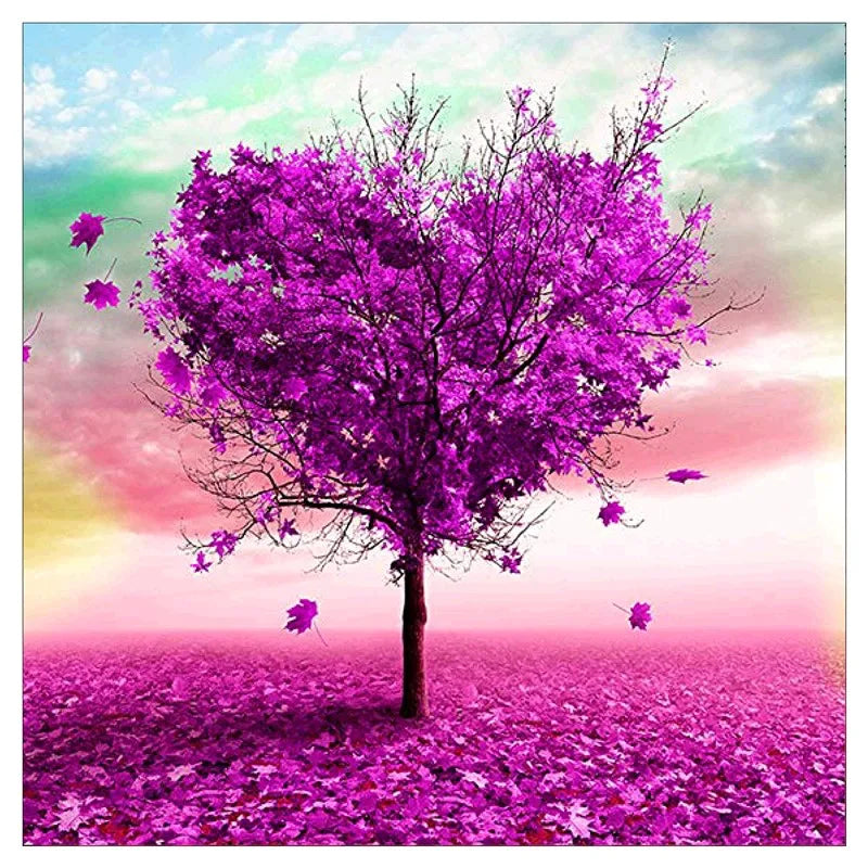 LS Full Drill Velvet Canvas 5d Diamond Painting Kit  Art Tree Diamond dot Cross Stitch Canvas Painting with Diamonds