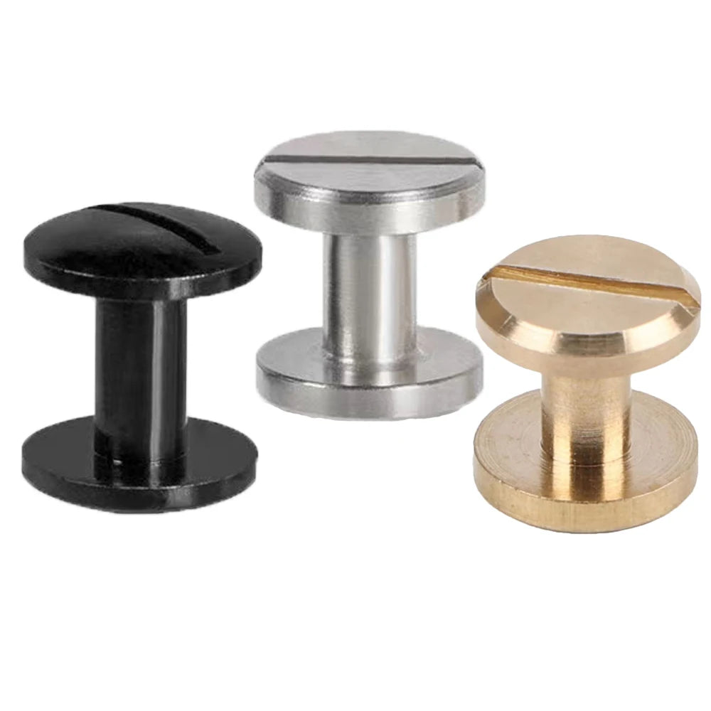 Chicago Screws for Leather Silver Chicago Screws for Leather Belt