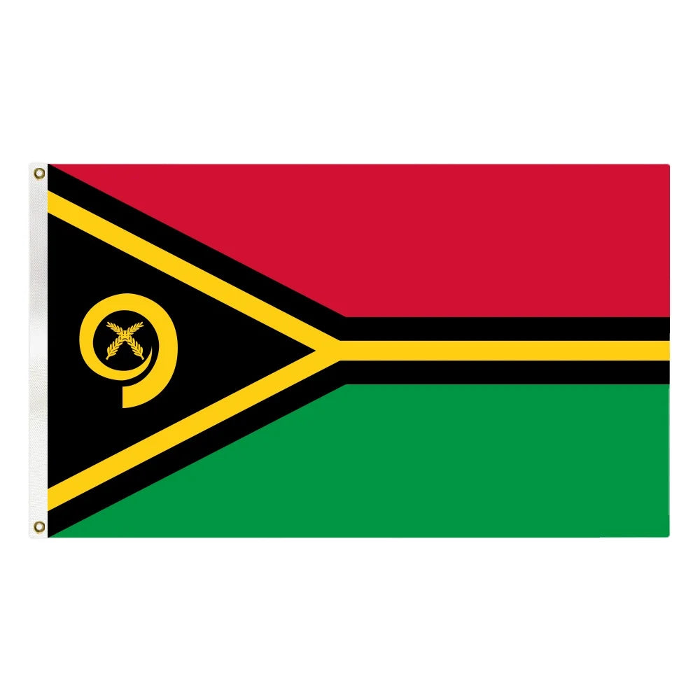 3x5FT Polyester Cheap Price Vanuatu Country Flag and National Flag With Two Grommets