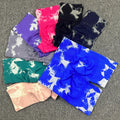 Custom Butt Lift High Waist Sports Shorts Tie Dye Bleach Feels Like Skin Women Yoga Fitness Short Seamless Gym Women's Shorts