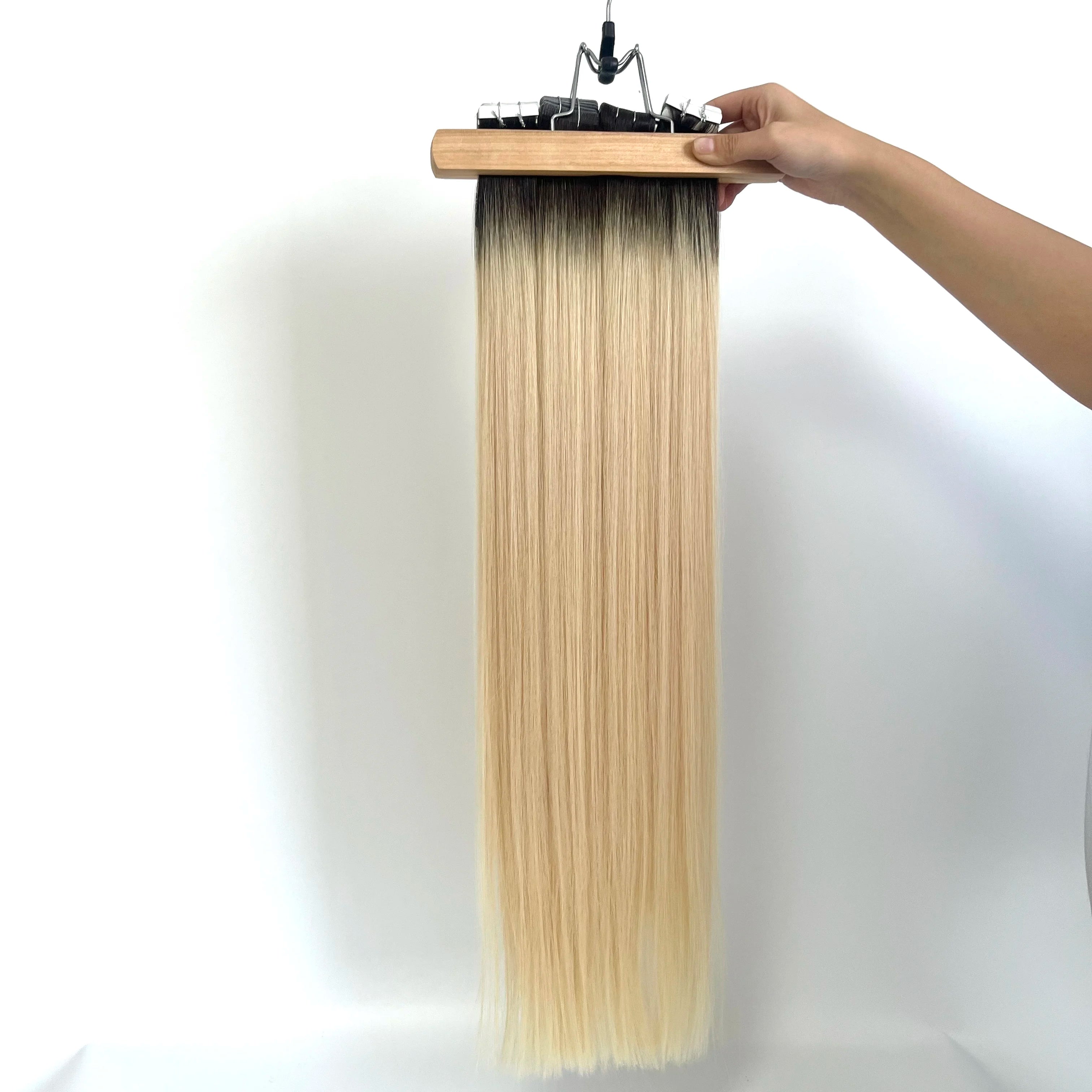 High Quality Virgin Cuticle Intact European Human Hair Double Weft Invisible Injection Tape Hair Extension