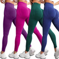 Custom Solid Women Seamless Sports Leggings High Waist Fitness Tights Push up Yoga Leggings Gym Clothing Sports Workout Pants