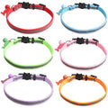 Dog Collar Fashionable Ribbons Solid Color Reflective Webbing PVC Polyester Material Comfortable Padded Small Breed Hand Wash