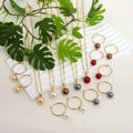 Hawaiian jewelry wholesale Fashion Hibiscus Plumeriaearrings and Necklace Set 14k Gold Jewelry Wholesale for Women Girls