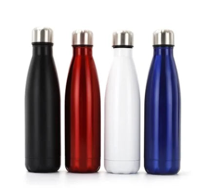 500ml Double Wall Stainless Steel Tumbler Outdoor Camping Sports Water Bottle with Colorful Design