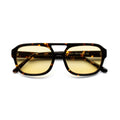 Sunglasses 2025 Retro Tortoise Acetate Sunglasses CR39 Yellow Lens Vintage Women Custom Aviation Sunglasses Men
