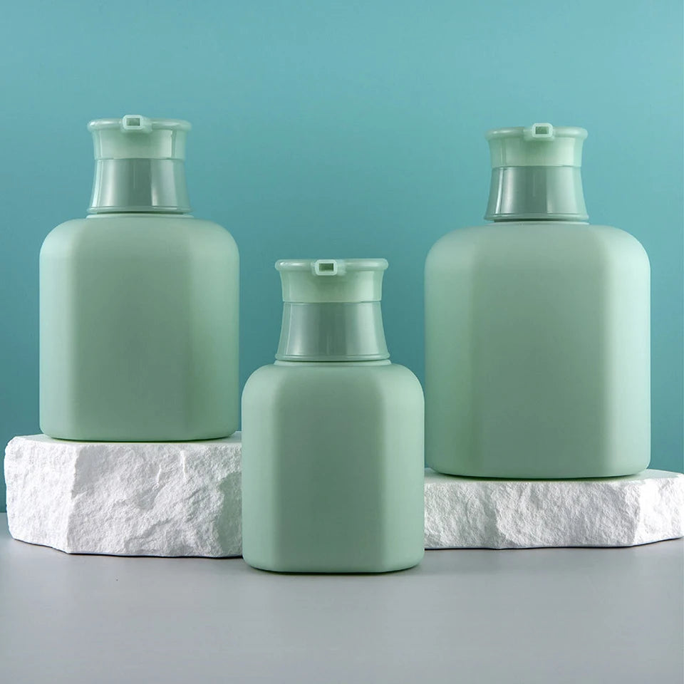 Custom 300ml 500ml 750ml HDPE Plastic Separate Shampoo Water Bottle Body Wash Press Empty Bottle