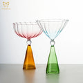 Colored Glass Cocktail Glasses Colorful Tall Champagne Glasses Bartender Supplies Glass