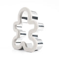 Kids DIY Baking Utensil Western Christmas Design Plastic Edge Metal Cookie Cutters