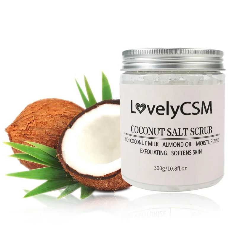Wholesale Exfoliates Skin Deeply Cleansing 100% Pure Coconut Body Scrub Whitening Organic Exfoliating Scrub Coconut Milk Scrub