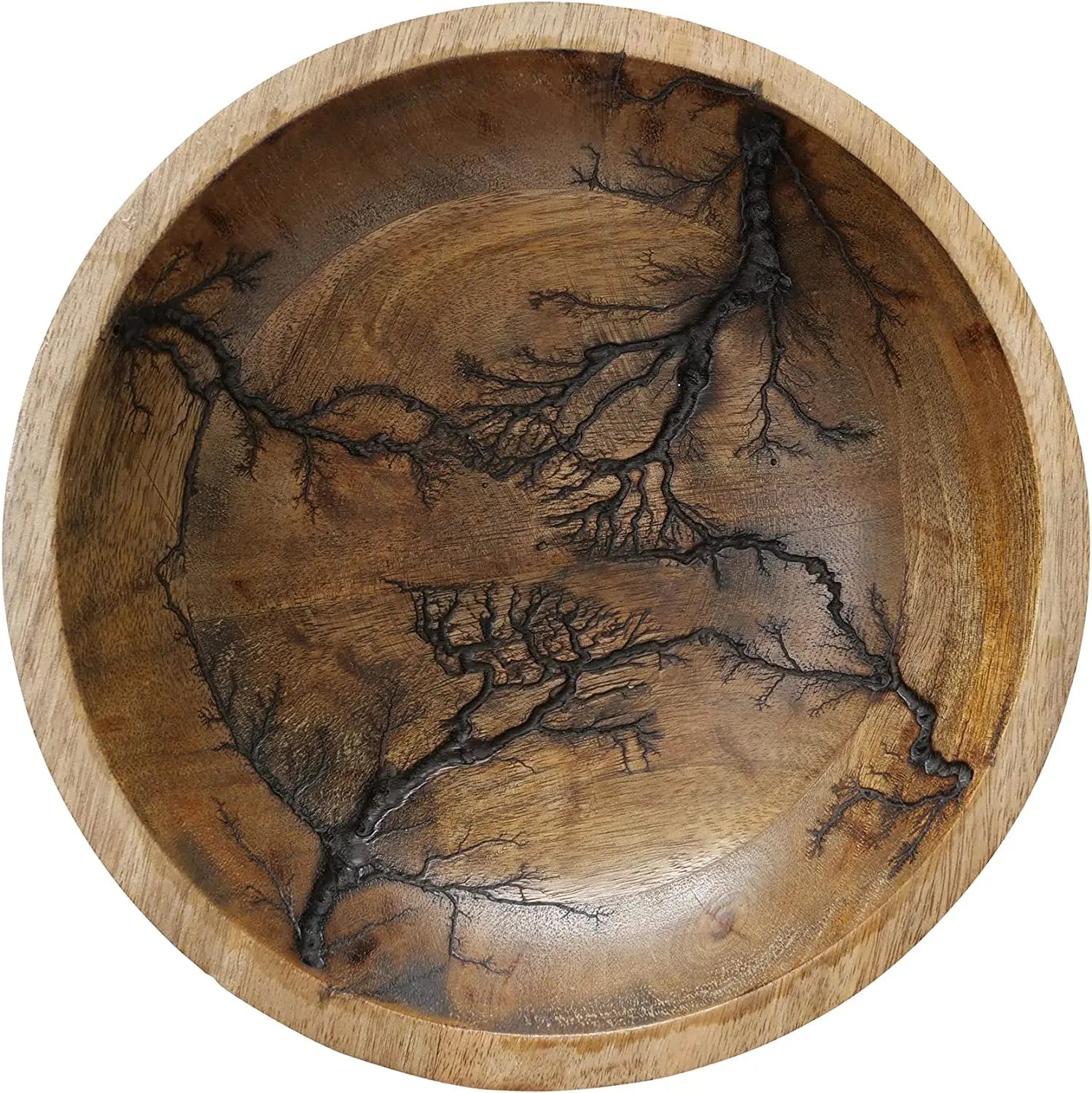 Curved Shaped Eco Friendly Bowl Handmade Natural Real Wood Candy Serving Bowl From Reliable Manufacturer