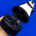 NEW Leather 1/2-pc 4 Holes Billiard Pool Cue Case 2B2S