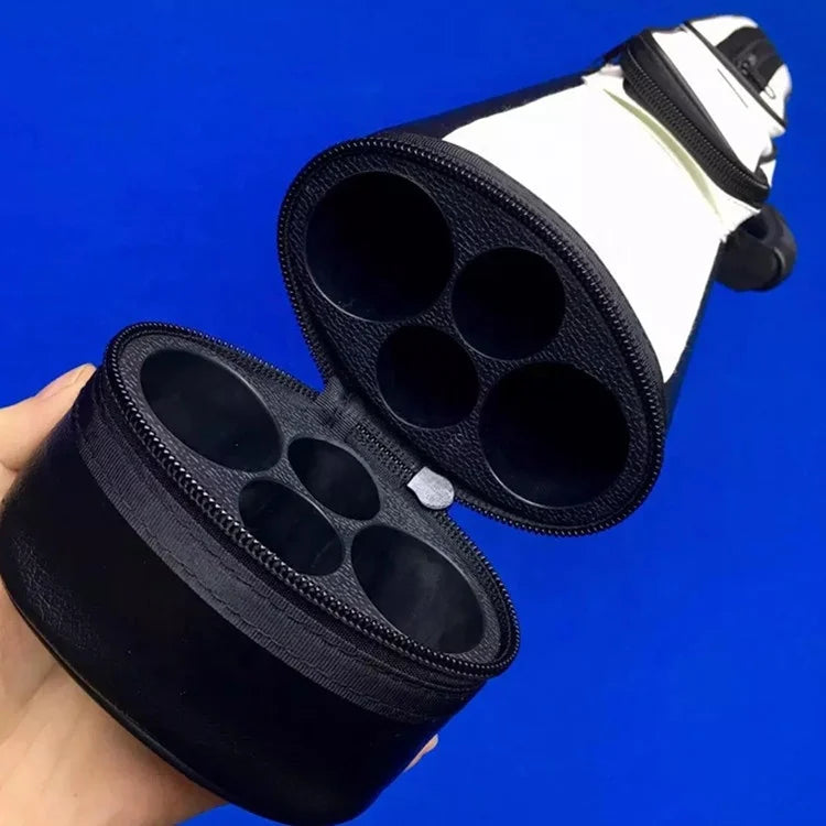 NEW Leather 1/2-pc 4 Holes Billiard Pool Cue Case 2B2S