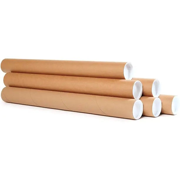 Poster Recycling Custom Mail Delivery Box Long Paper Tube Packaging for Golf Club and Baseball Bat Ship