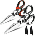 2-Pack Heavy Duty Stainless Steel Scissors for kitchen